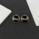Black Simplicity Letter Earrings
