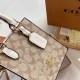 Khaki Street Simplicity Letter Patchwork Bags