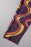 Colour Sexy Street Sportswear Print Solid Hollowed Out Strap Design Spaghetti Strap Skinny Jumpsuits