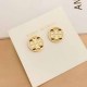 Gold Simplicity Letter Patchwork Earrings