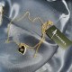 Black Gold Street Simplicity Letter Chains Necklaces