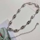 Silver Street Vintage Letter Patchwork Chains Waist Chain