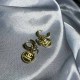 Gold Celebrities Letter Patchwork Earrings