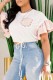 Pink Casual Print Patchwork O Neck T-Shirts
