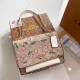White Pink Street Letter Patchwork Bags