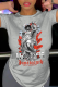 Grey Casual Daily Print Patchwork O Neck T-Shirts
