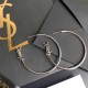 Silver Street Simplicity Letter Patchwork Earrings