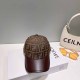 Deep Coffee Street Letter Patchwork Hat