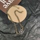 Black Simplicity Letter Chains Necklaces