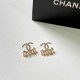 Gold Street Celebrities Letter Rhinestone Earrings