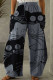 Grey Casual Print Patchwork Pocket Regular High Waist Conventional Full Print Trousers