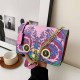 Pink Street Figure Print Chains Bags