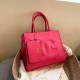 Rose Red Casual Simplicity Letter Patchwork Zipper Bags