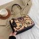 Brown Street Figure Print Chains Bags