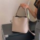 Light Coffee Street Simplicity Letter Patchwork Bags