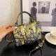 Black Gold Street Print Letter Bags
