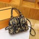 Black Street Letter Patchwork Bags
