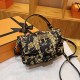 Black Street Print Letter Bags