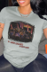 Grey Street Vintage Solid Patchwork O Neck T-Shirts