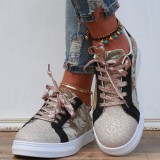 Black Casual Sportswear Daily Patchwork Round Comfortable Out Door Shoes