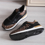 White Casual Sportswear Daily Patchwork Printing Round Comfortable Out Door Sport Shoes