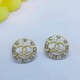 White Celebrities Elegant Letter Patchwork Earrings