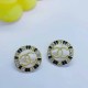 Black Celebrities Elegant Letter Patchwork Earrings