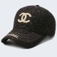 Black Street Simplicity Letter Embroidered Hat