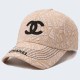 Cream White Street Simplicity Letter Embroidered Hat