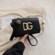 Black Street Simplicity Letter Patchwork Bags