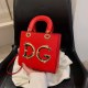Red Simplicity Letter Patchwork Bags
