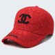 Red Street Simplicity Letter Embroidered Hat