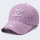Purple Street Simplicity Letter Embroidered Hat