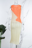 Green Elegant Color Lump See-through Contrast Swimwears Cover Up