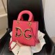 Rose Red Simplicity Letter Patchwork Bags