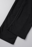 Grey Sexy Solid Hollowed Out Patchwork Oblique Collar Skinny Jumpsuits