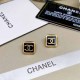 Black Gold Simplicity Letter Patchwork Earrings