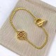 Gold Simplicity Geometric Chains Bracelets
