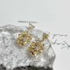 Gold Street Simplicity Letter Patchwork Earrings