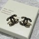 Black Street Simplicity Letter Patchwork Earrings