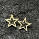 Black Gold Street Simplicity Letter Patchwork Rhinestone Earrings