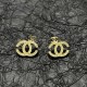 Gold Street Simplicity Letter Patchwork Rhinestone Earrings