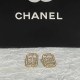 Gold Simplicity Letter Rhinestone Earrings