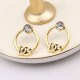 Gold Simplicity Letter Patchwork Earrings