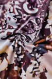 Multicolor Casual Print Basic O Neck Long Sleeve Two Pieces