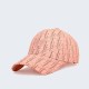 Pink Street Letter Embroidered Hat