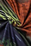 Green Orange Sexy Casual Print Backless Oblique Collar Sleeveless Two Pieces