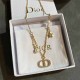 Gold Simplicity Letter Patchwork Chains Necklaces
