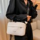 White Street Simplicity Letter Geometric Zipper Bags