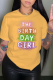 Yellow Street Daily Print Patchwork Letter O Neck T-Shirts